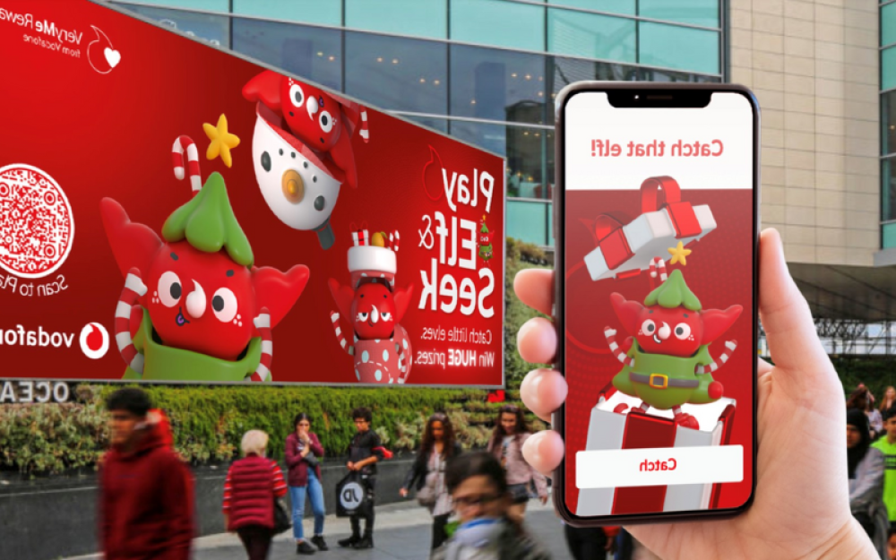 Creative for Dentsu's Vodafone 'Elf and Seek' campaign